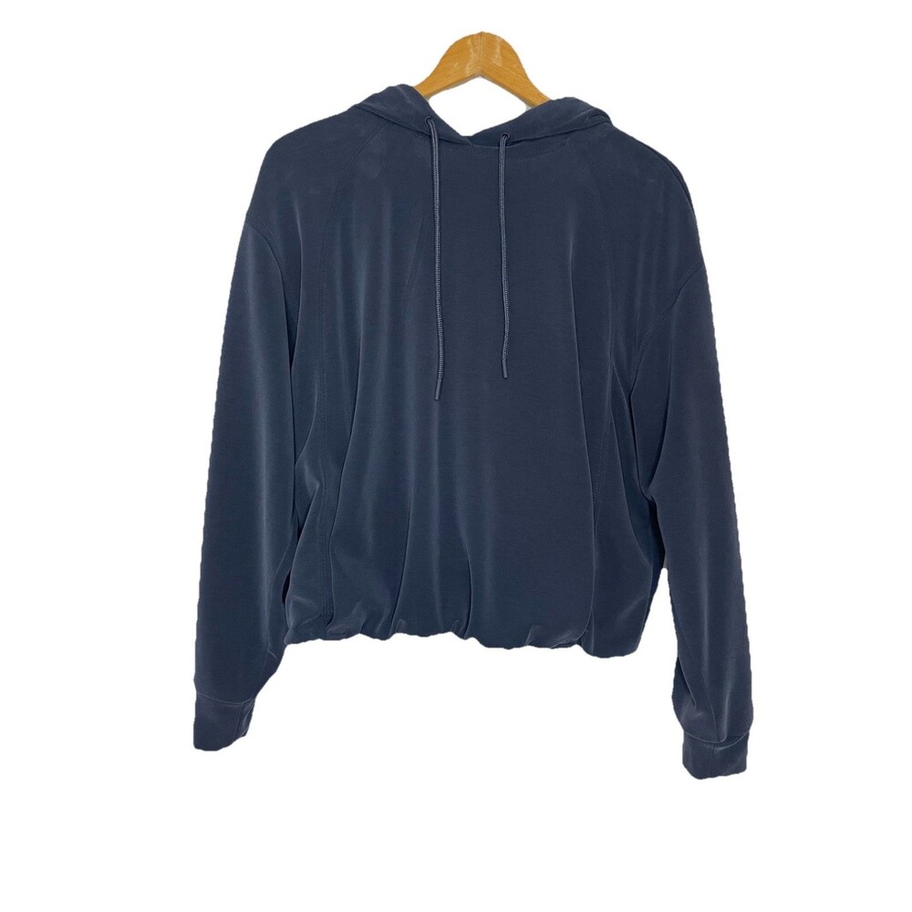 Athleta Women's XS Navy Blue Hoodie Long Sleeve Soft Pullover Lounge